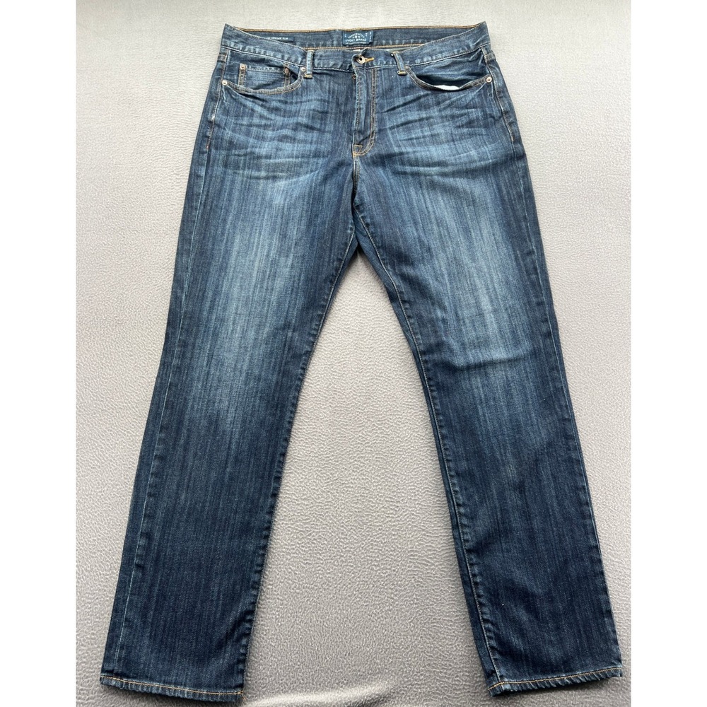 Lucky Brand 121 Heritage Slim Jeans Mens 38x32 Dark Wash Denim Stretch Jeans